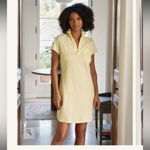 Frank & Eileen Lauren White Polo Dress raw hem size M